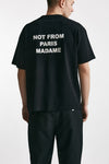t-shirt slogan in cotone nero men Drôle de monsieur - 3