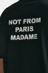 t-shirt slogan in cotone nero men Drôle de monsieur - 6