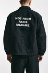 giubbino slogan in nylon nero men Drôle de monsieur - 3