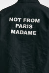 giubbino slogan in nylon nero men Drôle de monsieur - 7