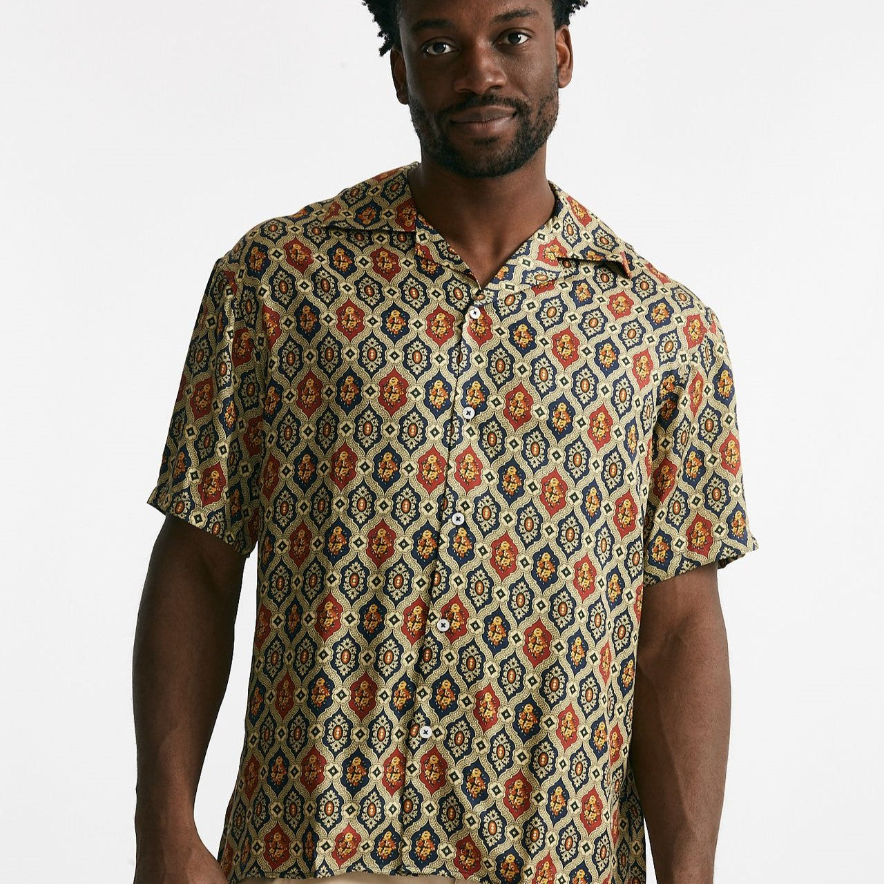 camicia in viscosa multicolor men Drôle de monsieur - 6