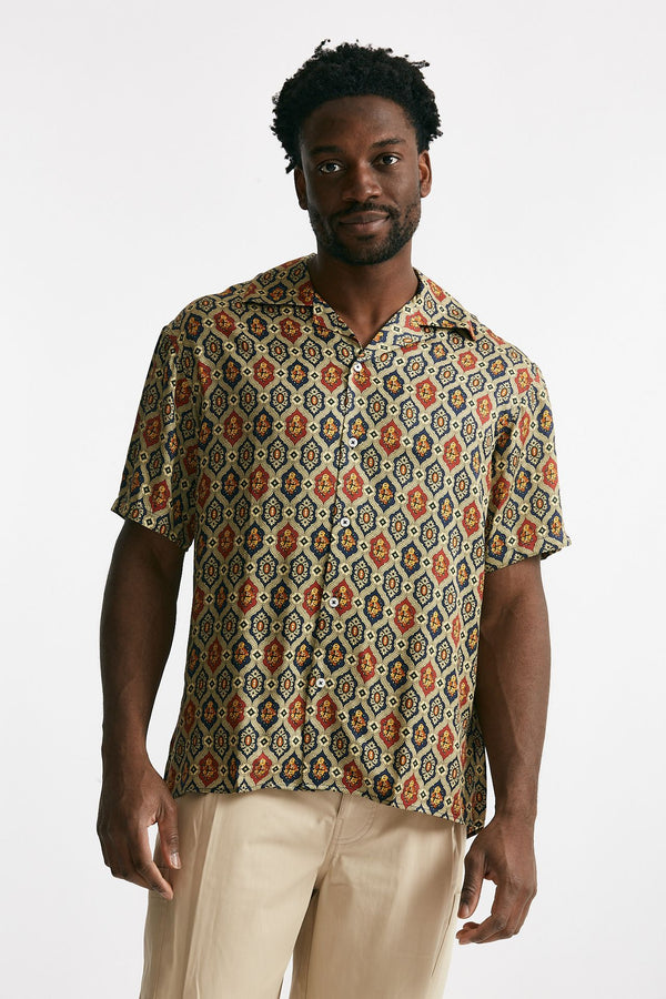 camicia in viscosa multicolor men Drôle de monsieur