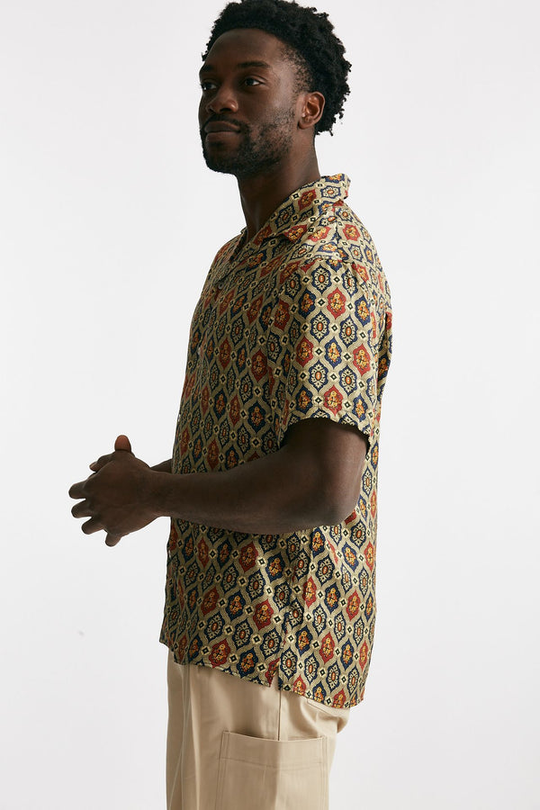 camicia in viscosa multicolor men Drôle de monsieur