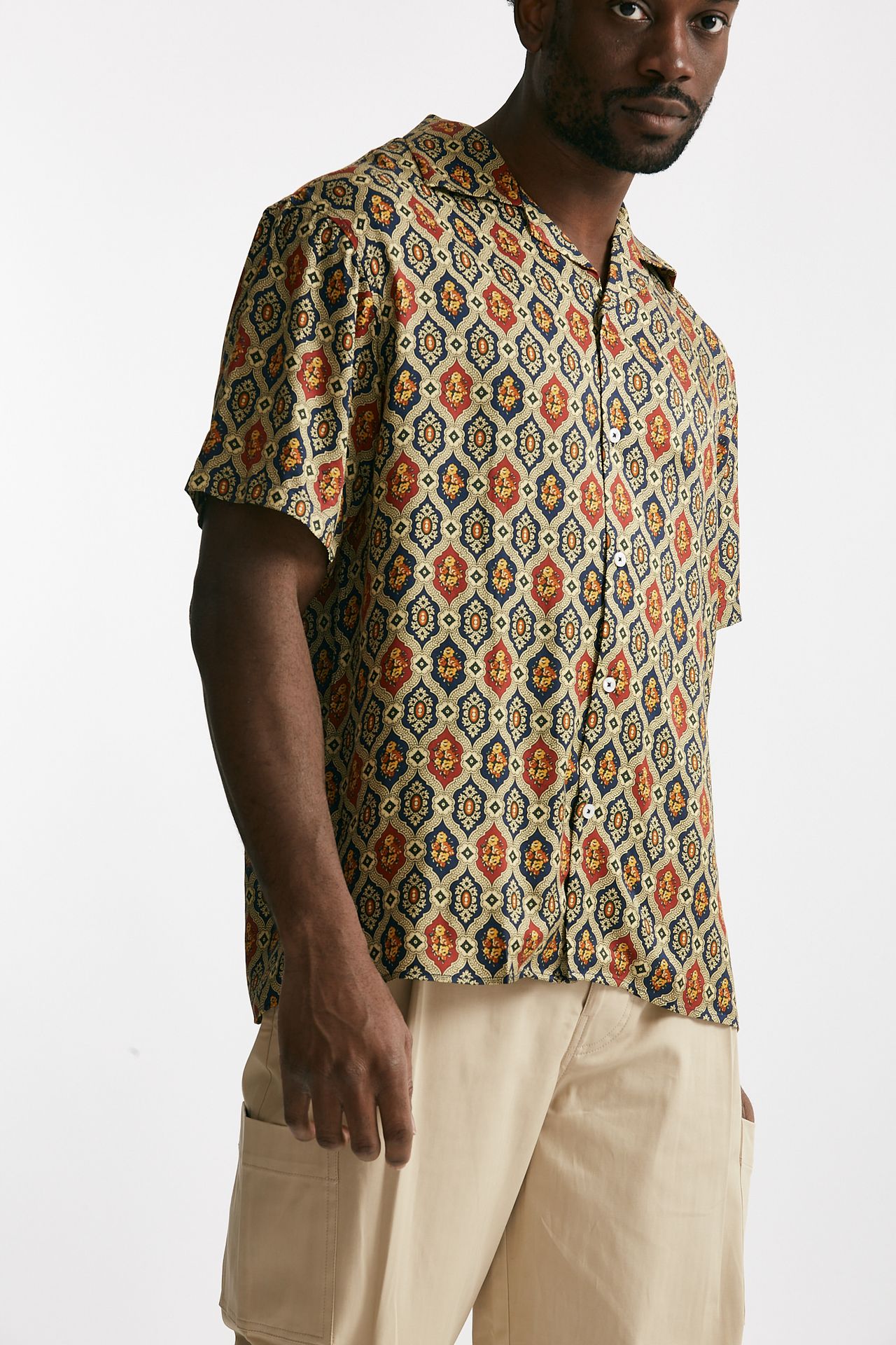camicia in viscosa multicolor men Drôle de monsieur - 4