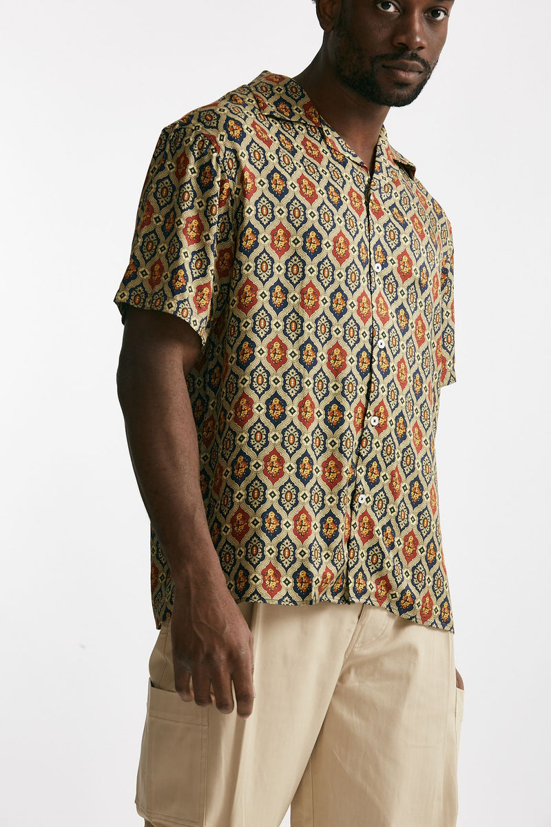 camicia in viscosa multicolor men Drôle de monsieur - 4