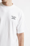 t-shirt slogan in cotone bianco men Drôle de monsieur - 5