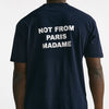 t-shirt slogan in cotone blu men Drôle de monsieur - 6