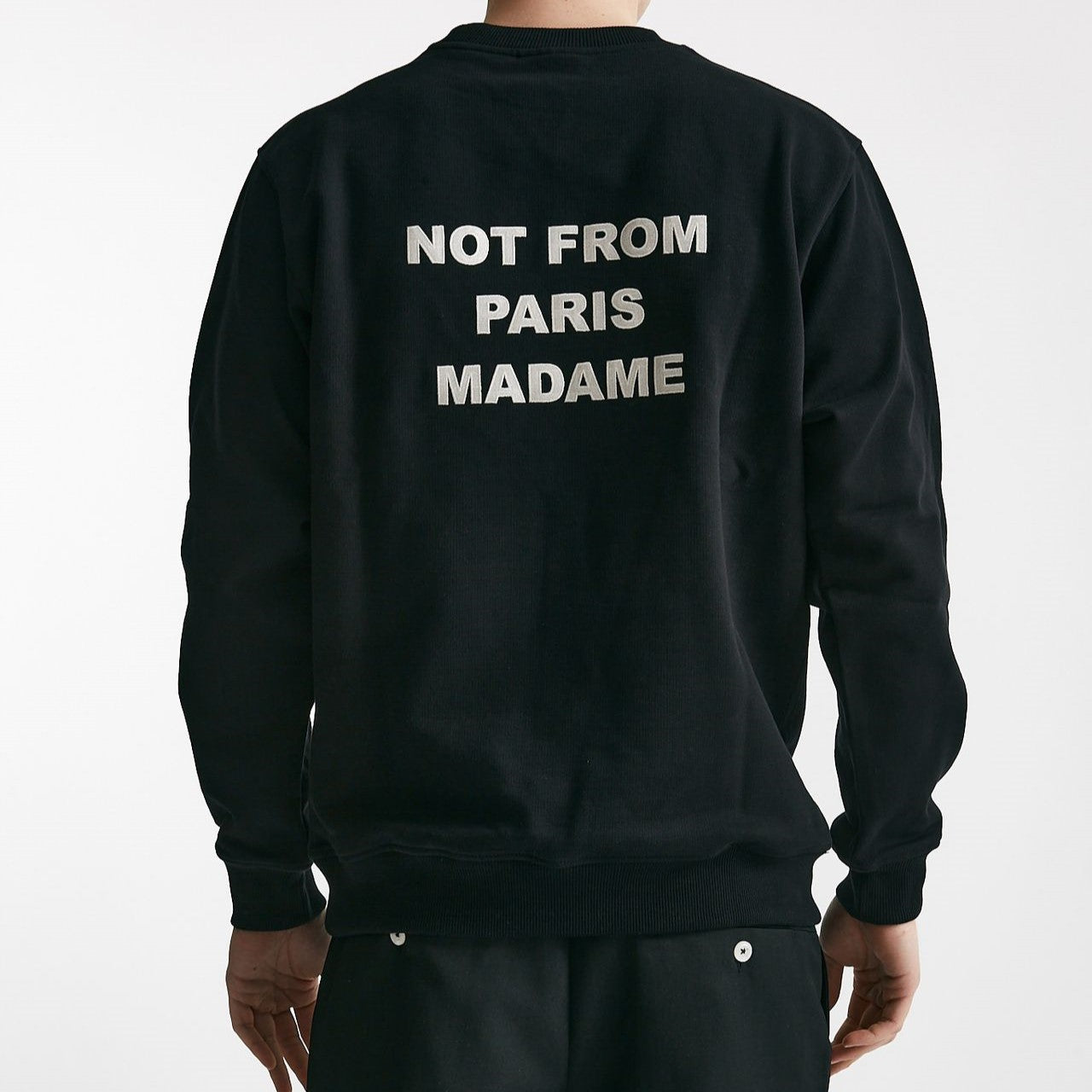 felpa slogan  in cotone nero men Drôle de monsieur - 7