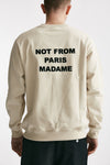 felpa slogan in cotone panna men Drôle de monsieur - 3