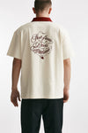 polo vignes in piquet di cotone crema men Drôle de monsieur - 3