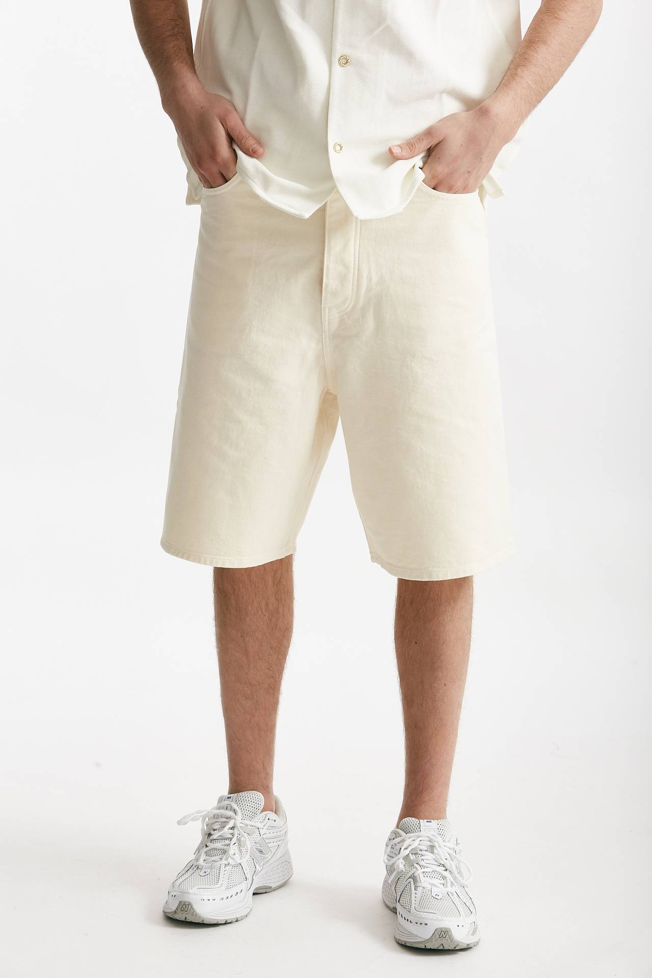 bermuda in cotone fermo panna men Drôle de monsieur - 1
