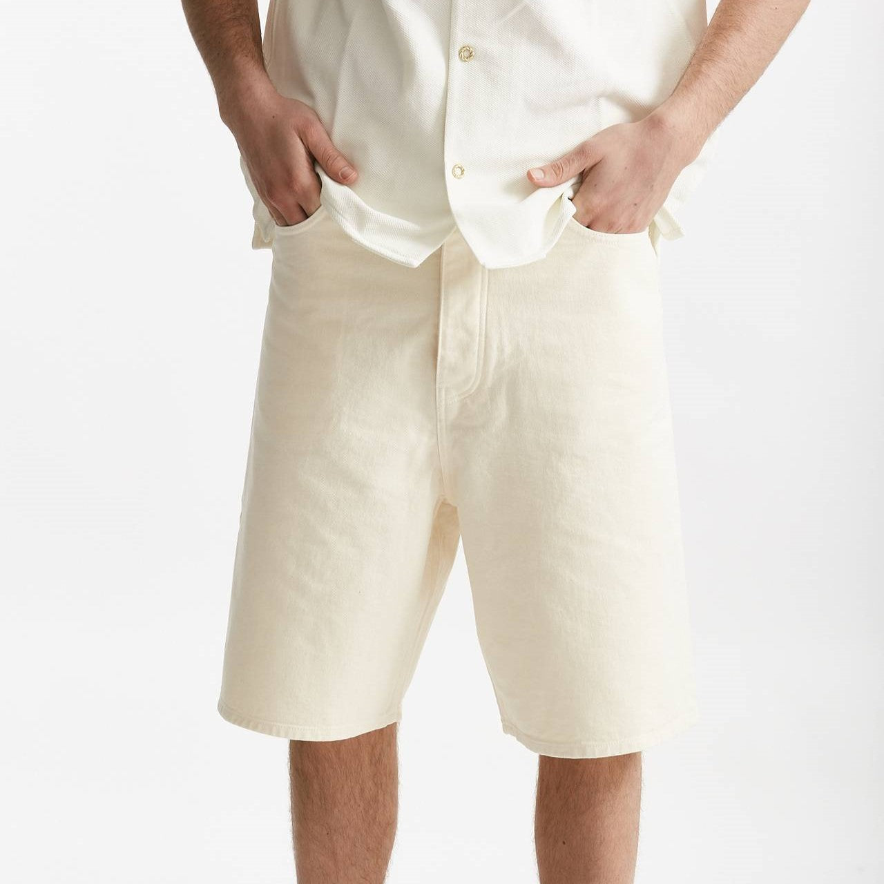 bermuda in cotone fermo panna men Drôle de monsieur - 8