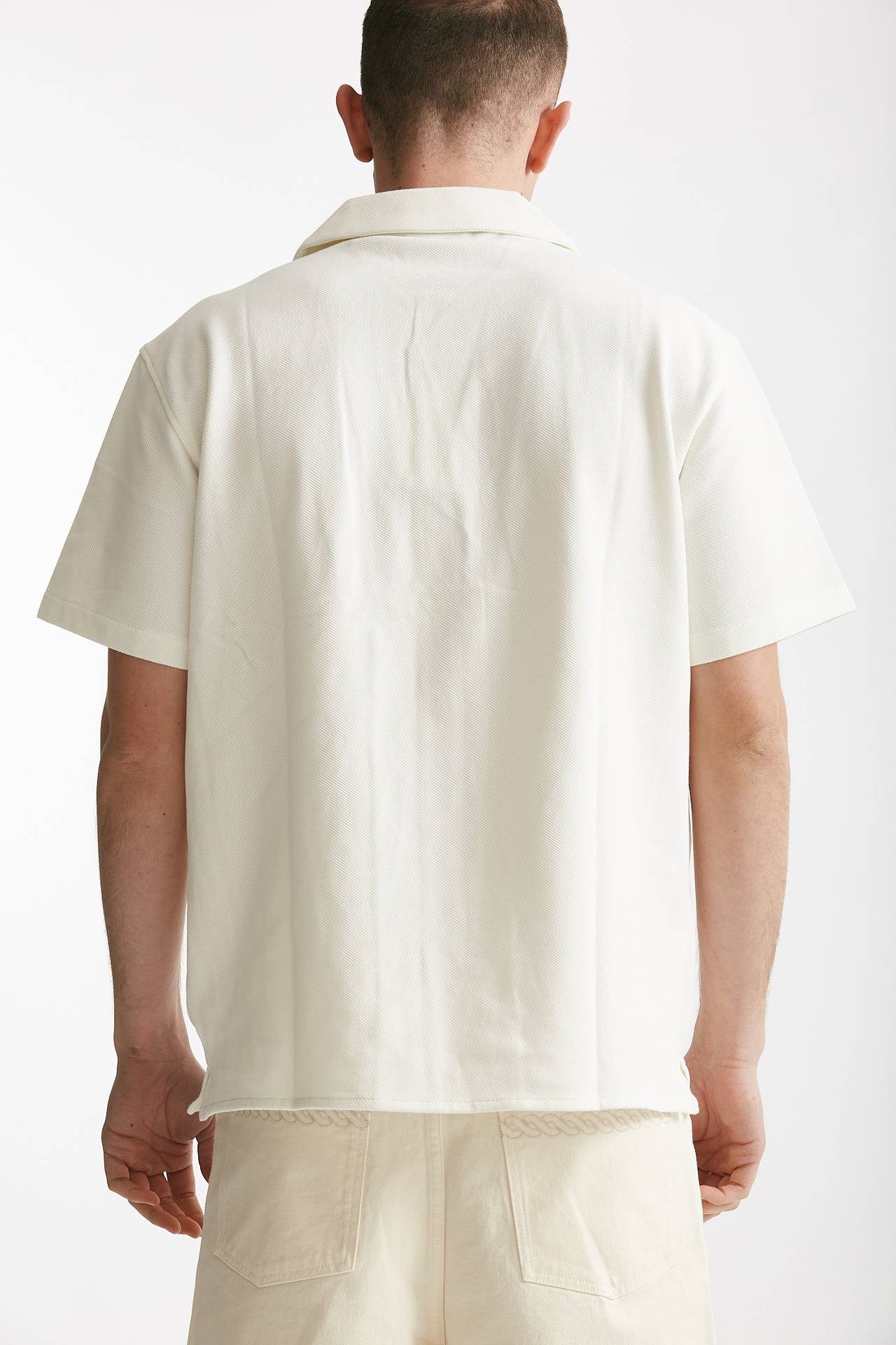 polo in cotone piquet bianco men Drôle de monsieur - 3