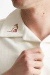 polo in cotone piquet bianco men Drôle de monsieur - 5