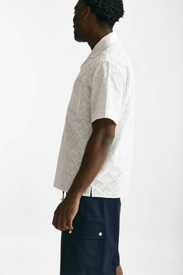 camicia in cotone bianco men Drôle de monsieur