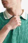 polo in cotone lavorato verde acqua men Drôle de monsieur - 5