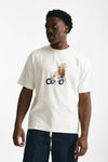 t-shirt in cotone bianco men Drôle de monsieur - 1