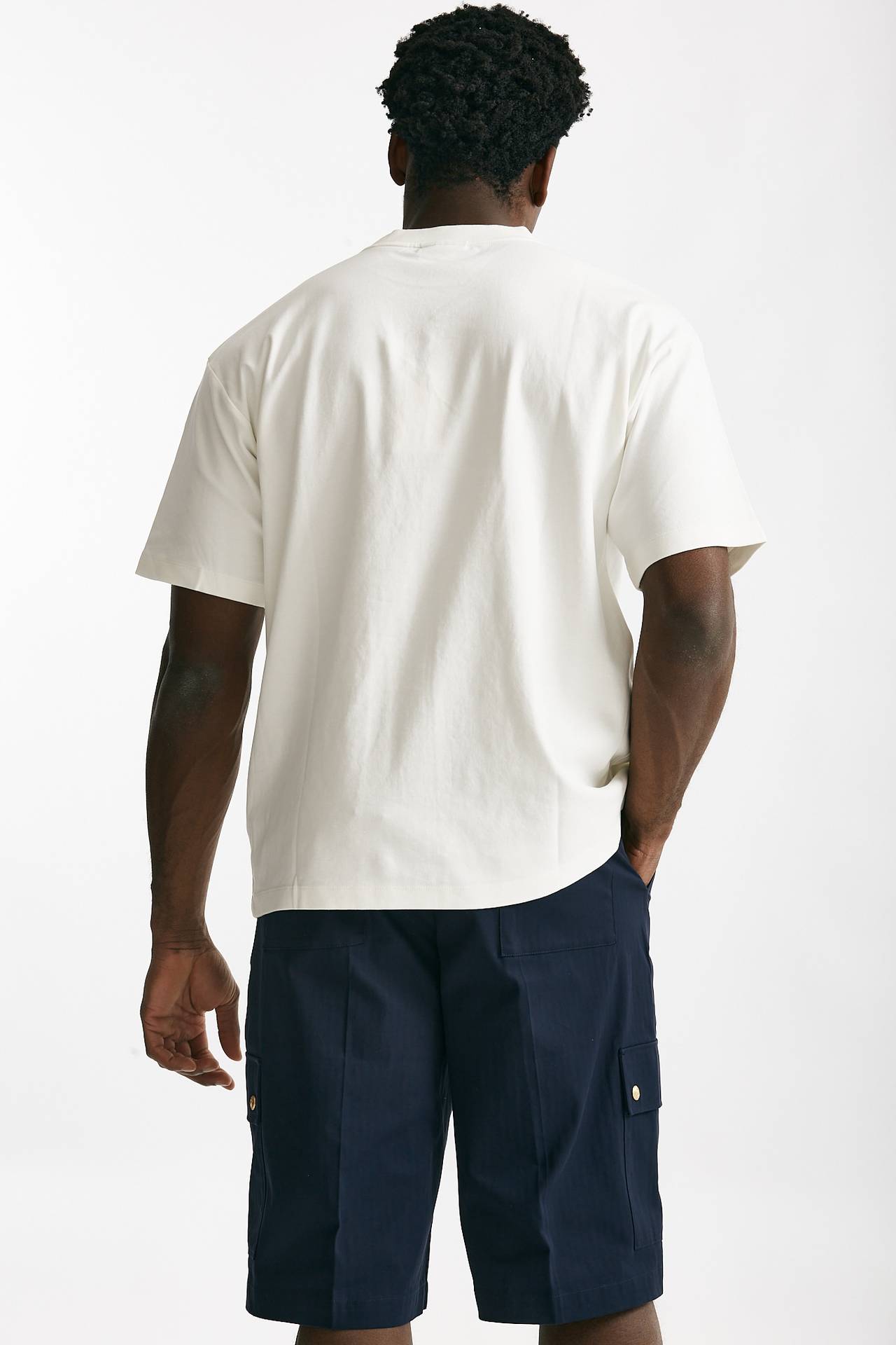 t-shirt in cotone bianco men Drôle de monsieur - 3
