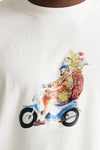 t-shirt in cotone bianco men Drôle de monsieur - 5