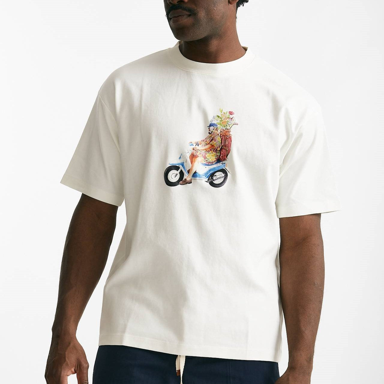 t-shirt in cotone bianco men Drôle de monsieur - 6