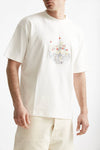 t-shirt in cotone bianco men Drôle de monsieur - 4