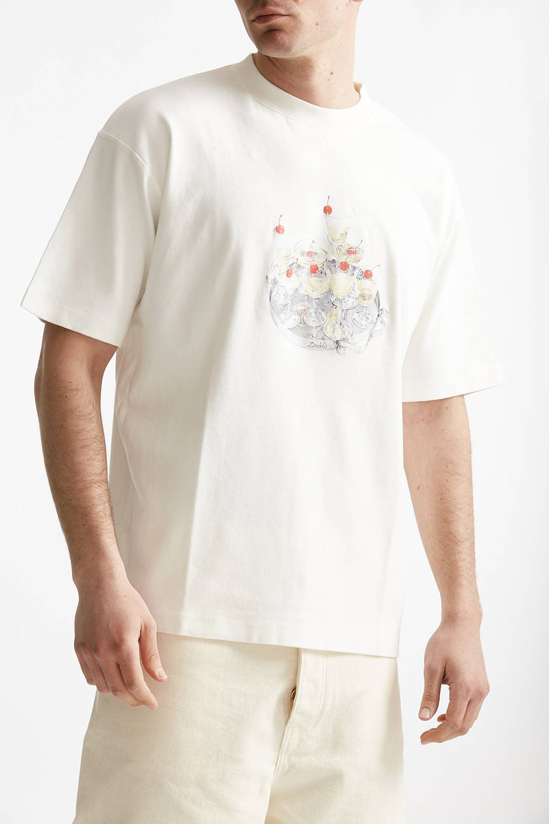 t-shirt in cotone bianco men Drôle de monsieur - 4