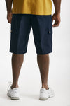bermuda in cotone stretch blu men Drôle de monsieur - 3