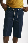 bermuda in cotone stretch blu men Drôle de monsieur - 10