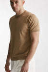 t-shirt in maglia cotone cammello men Drumohr - 2