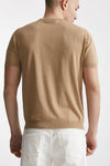 t-shirt in maglia cotone cammello men Drumohr - 3