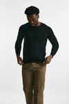 maglia in cotone girocollo nero men Drumohr - 1
