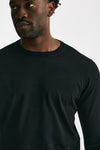 maglia in cotone girocollo nero men Drumohr - 5