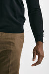 maglia in cotone girocollo nero men Drumohr - 6