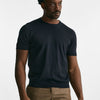 t-shirt in maglia cotone blu men Drumohr - 6