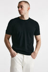 t shirt in cotone maglia nero men Drumohr - 1