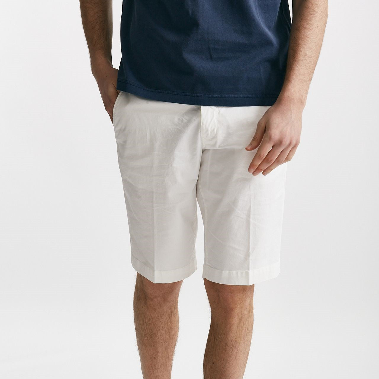 bermuda in cotone stretch bianco men Fay - 8