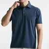 polo in cotone lavato blu men Fay - 6