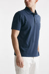 polo in cotone lavato blu men Fay - 4