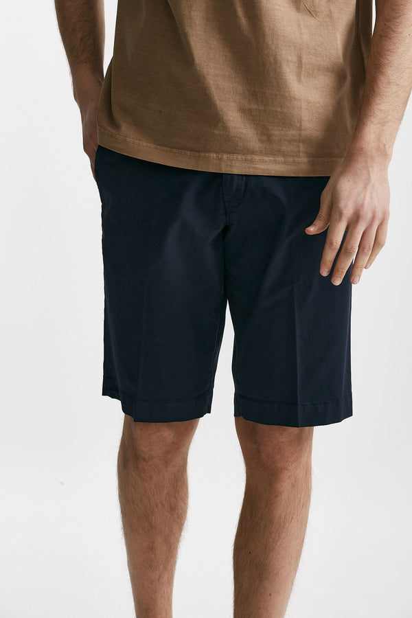 bermuda in cotone stretch blu men Fay