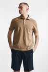 polo in cotone lavato cammello men Fay - 1