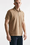 polo in cotone lavato cammello men Fay - 4