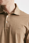 polo in cotone lavato cammello men Fay - 5