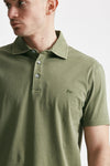 polo in cotone lavato verde men Fay - 5