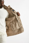 field jacket in cotone e lino lavato beige men Fay - 12
