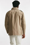 field jacket in cotone e lino lavato beige men Fay - 3