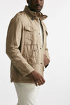 field jacket in cotone e lino lavato beige men Fay - 4
