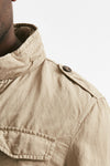 field jacket in cotone e lino lavato beige men Fay - 8