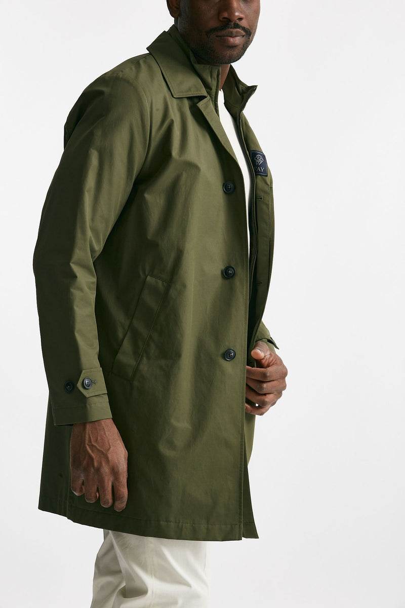 soprabito in cotone e nylon verde men Fay - 4