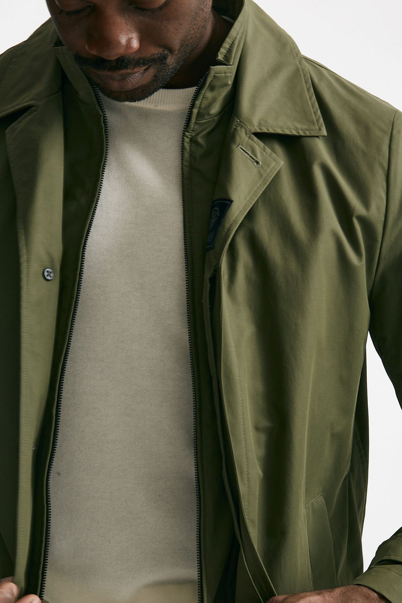 soprabito in cotone e nylon verde men Fay - 5