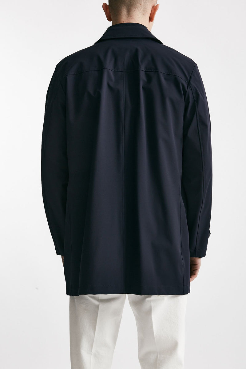 soprabito in nylon stretch blu men Fay - 3